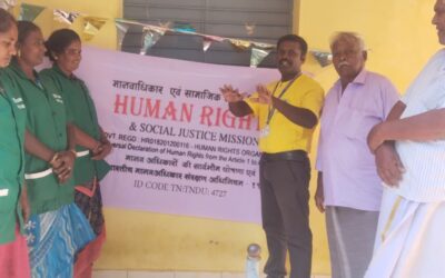 WORLD HUMAN RIGHTS DAY CELEBRATED WITH SANITATION WORKERSAT PULIYAMPATTI VILLAGE, TIRUVANNAMALAI DISTRICT
